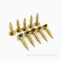 Cross recessed chipboard screws with pointed tip